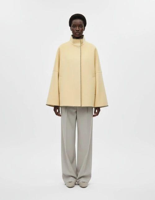 Giacca casual da donna a collo alto e maniche lunghe KUN-00117