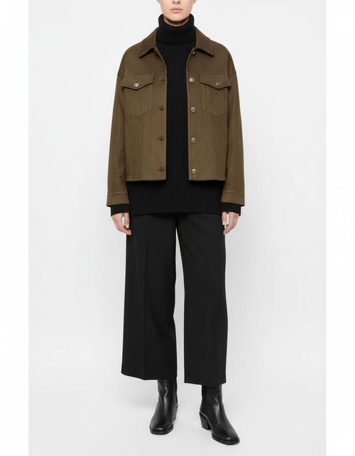 Giacca da aviatore in pelle da donna, modello bomber alla moda KUN-00122