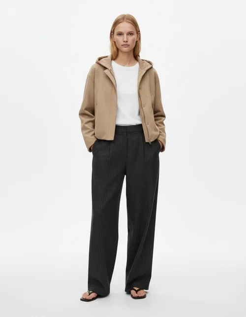 Giubbotto bomber in finta pelle scamosciata - Stile europeo KUN-00123