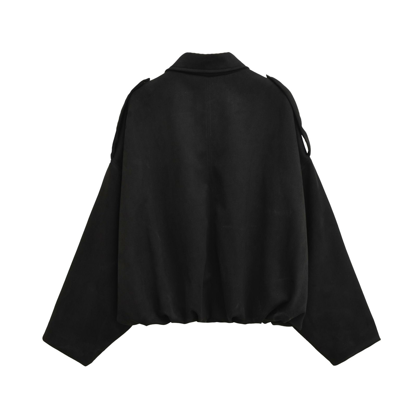 Suede Bomber Jacket Batwing Sleeve Fashion KUN-00128
