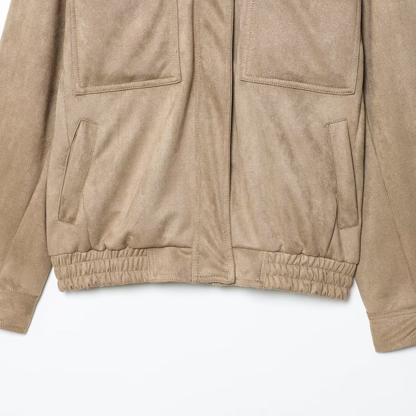 Giacca in pelle scamosciata - Capospalla casual di tendenza KUN-00134