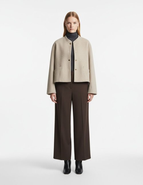 Giacca bomber da donna con orlo elasticizzato, capospalla alla moda KUN-00136