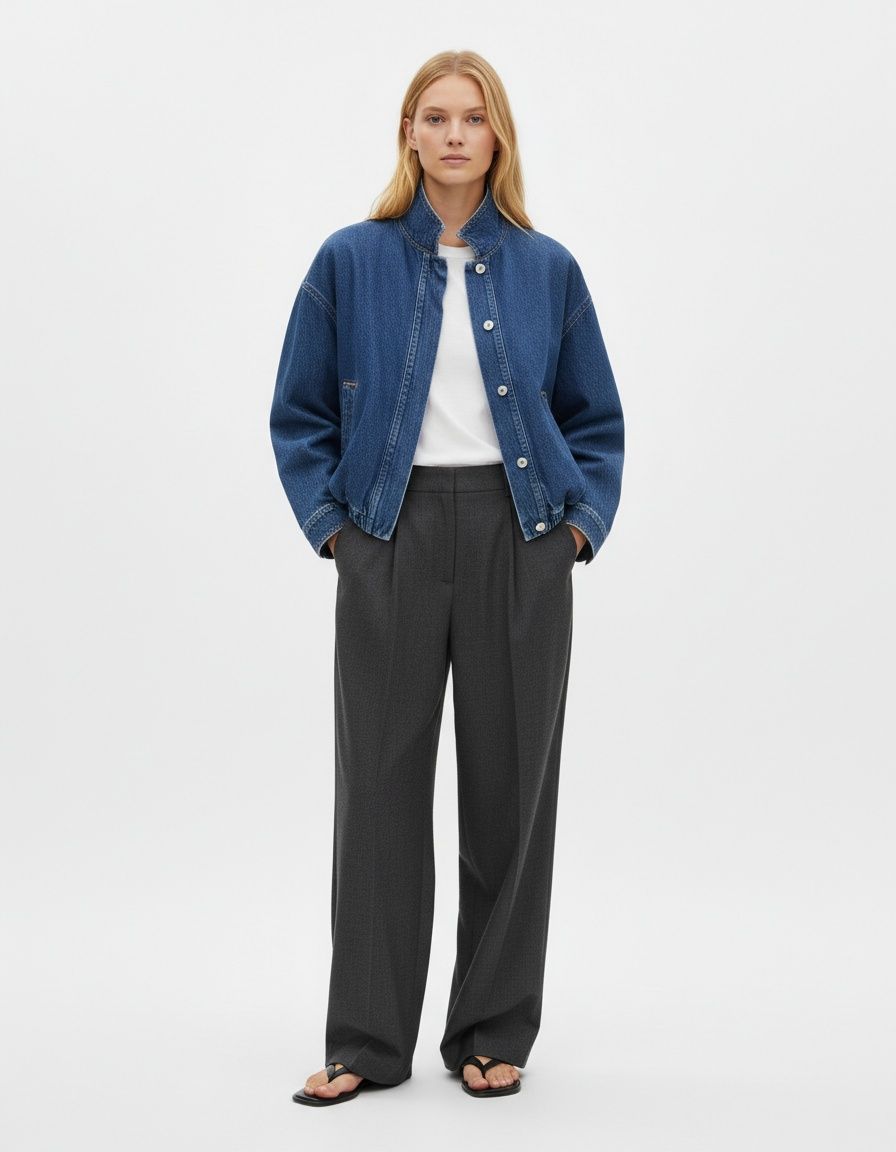 Giacca di jeans - Stile casual di tendenza da donna KUN-00141