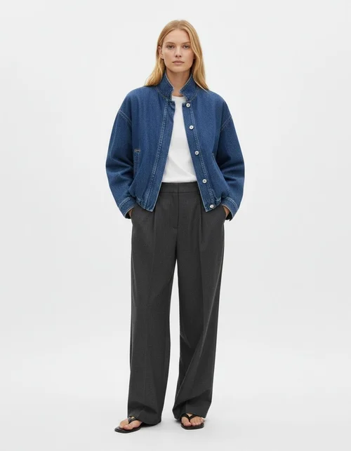 Giacca di jeans - Stile casual di tendenza da donna KUN-00141