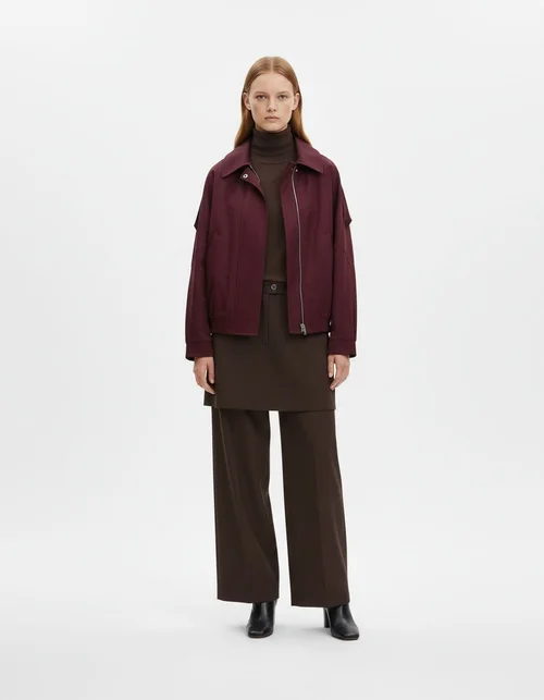 Giacca da donna casual con doppio colletto KUN-00143