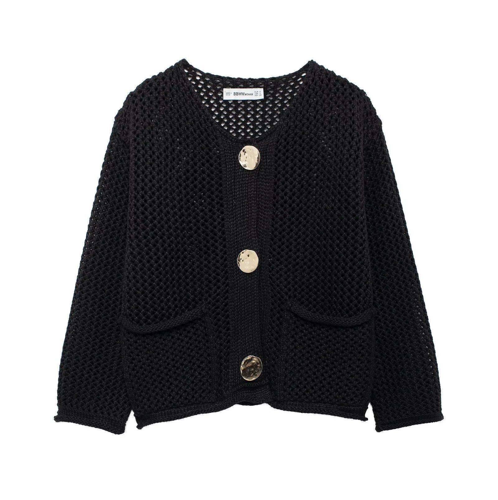 Cardigan a maglia grossa - Capospalla di tendenza in stile europeo KUN-00145