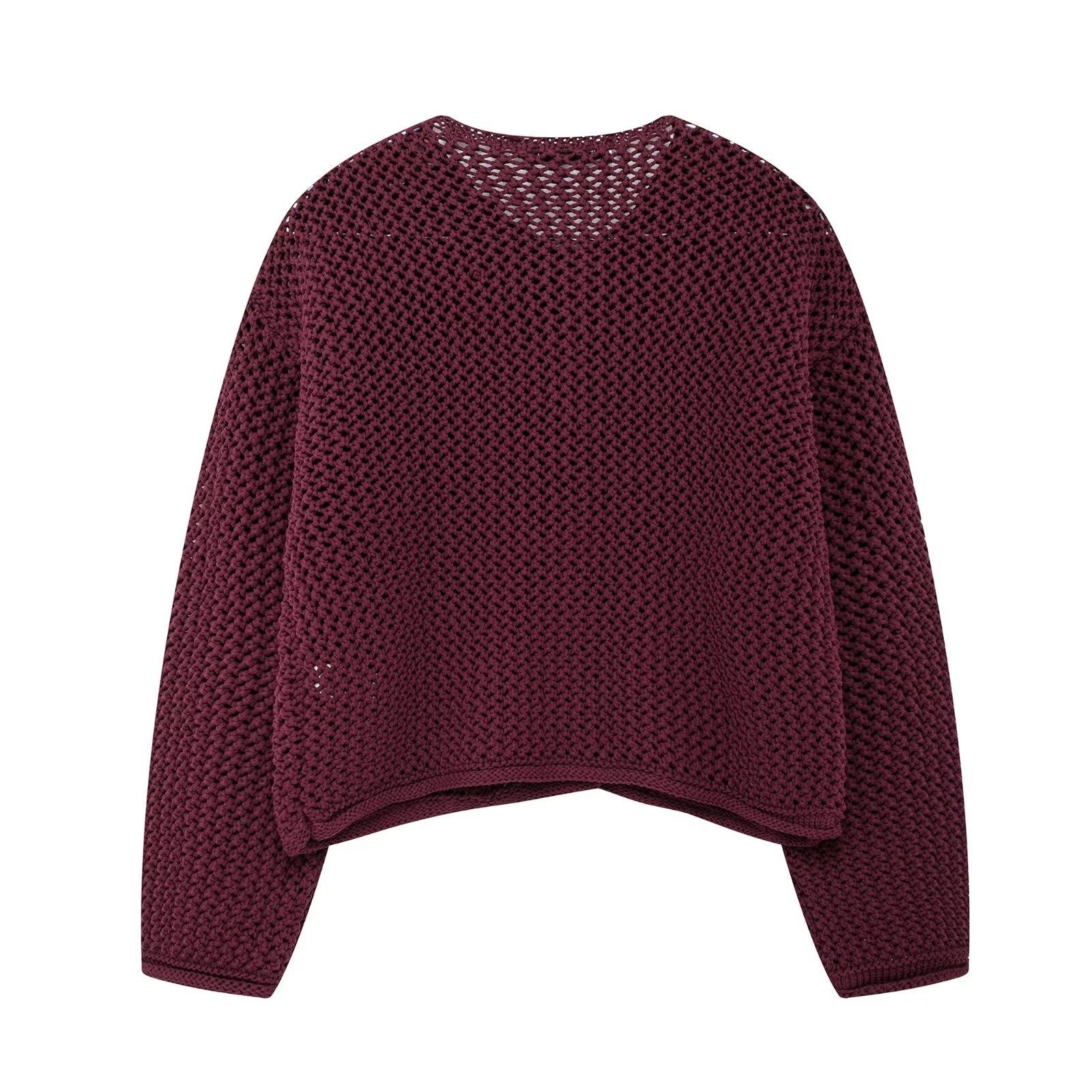 Cardigan a maglia grossa - Capospalla di tendenza in stile europeo KUN-00145
