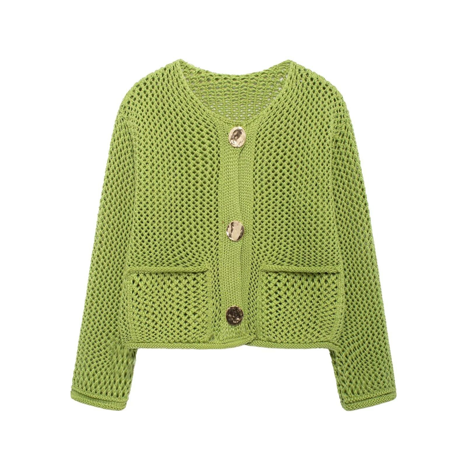 Cardigan a maglia grossa - Capospalla di tendenza in stile europeo KUN-00145
