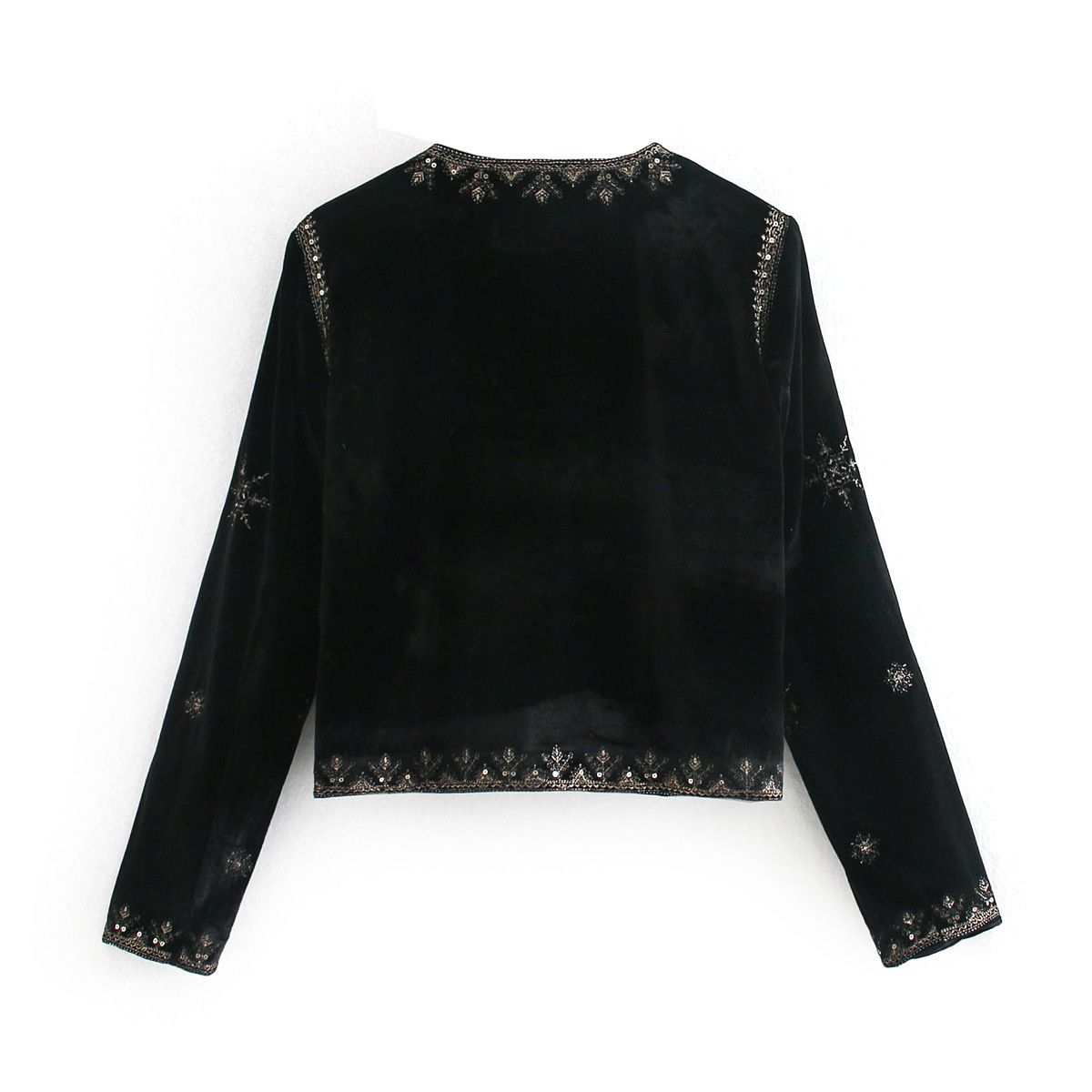 Veste de cour en velours brodé KUN-00152