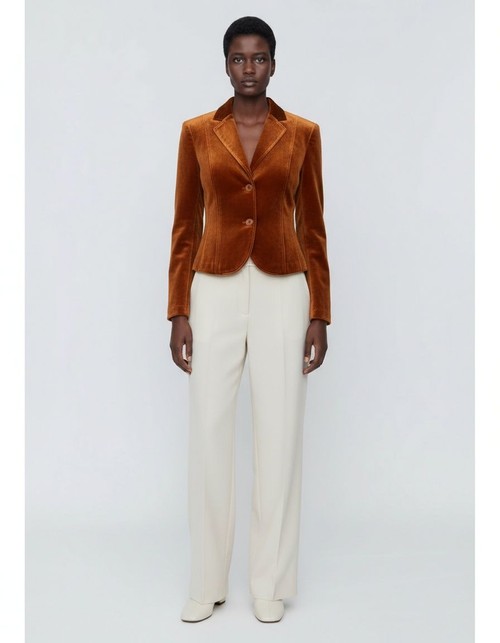 Giacca in velluto alla moda, blazer classico casual KUN-00160