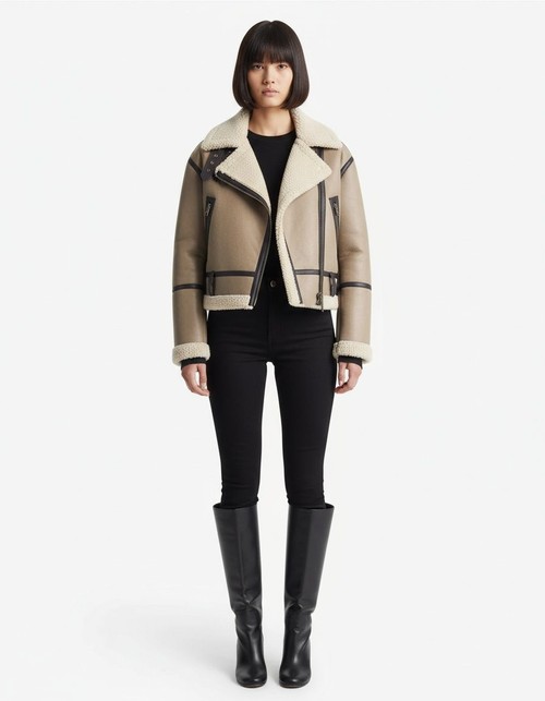 Giacca corta da donna double-face - Elegante capospalla casual KUN-00165