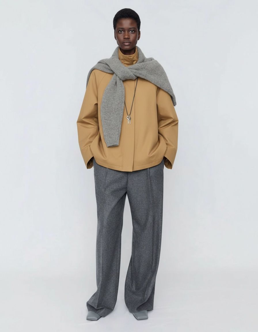 Women's Trendy Short Trench Coat - Casual Chic KUN-00171