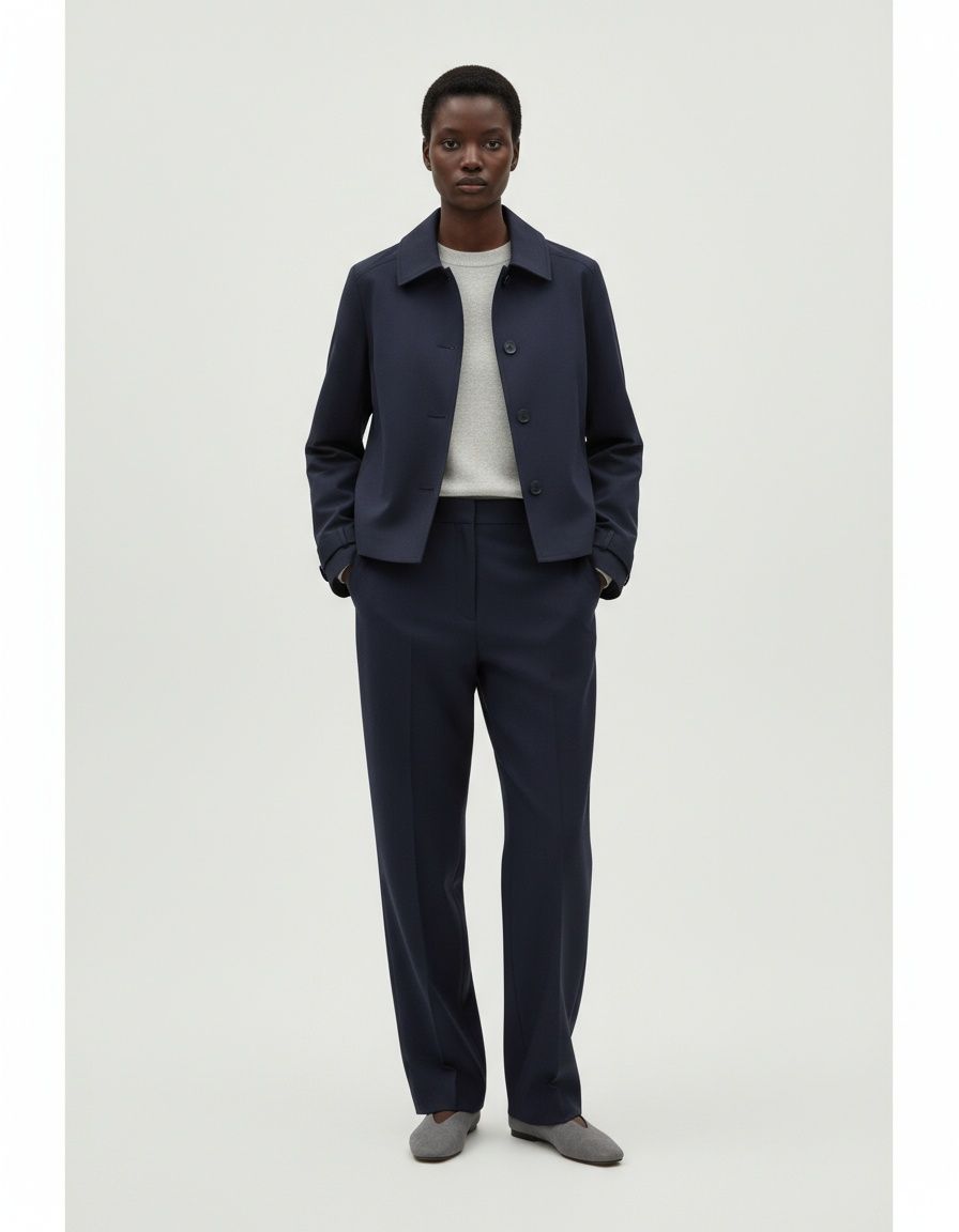 Women's Double-Breasted Trendy Casual Short Jacket KUN-00172