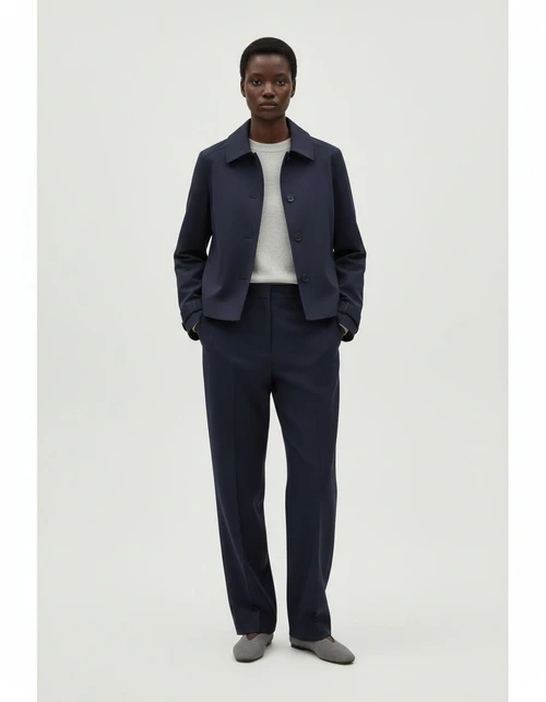 Women's Double-Breasted Trendy Casual Short Jacket KUN-00172