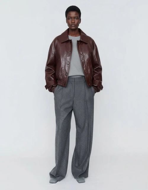 Women's Fashion Jacket - Shiny Casual Outerwear KUN-00173