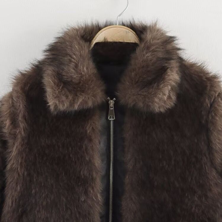 Faux Fur Patchwork Jacket - Chic & Versatile KUN-00176