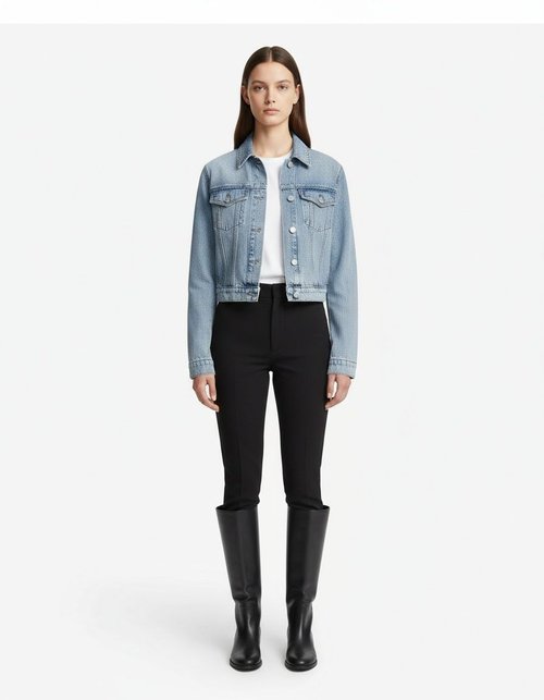 Denim Jacket Women's Classic Fashion Short Coat KUN-00179