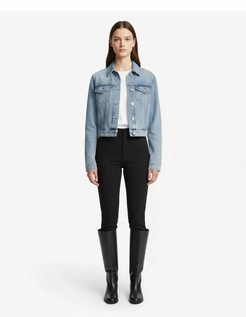 Denim Jacket Women's Classic Fashion Short Coat KUN-00179