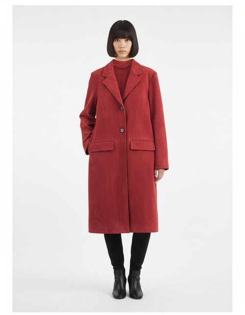 Suede Effect Jacket - Women's Fashion Casual Outerwear KUN-00180