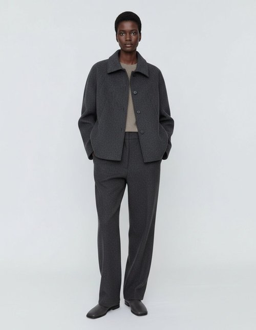 Women's Trench Coat - Stylish Cropped Casual Windbreaker KUN-00219
