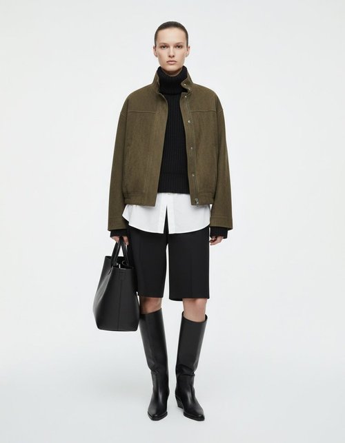 Suede Jacket - Women's Fashionable Casual Outerwear KUN-00284