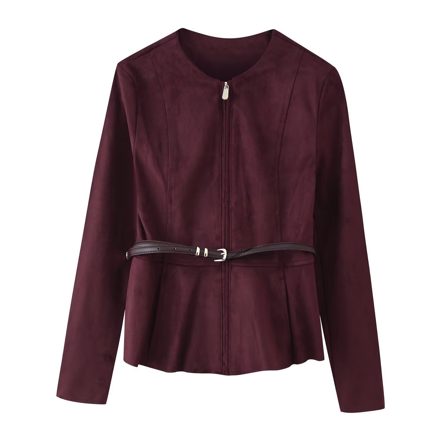 Suède minirokjasje met riem - Europese stijl KUN-00291