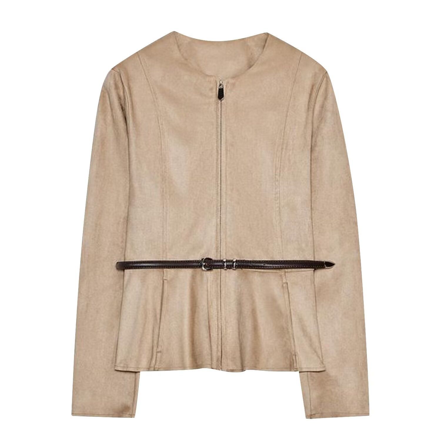 Suède minirokjasje met riem - Europese stijl KUN-00291