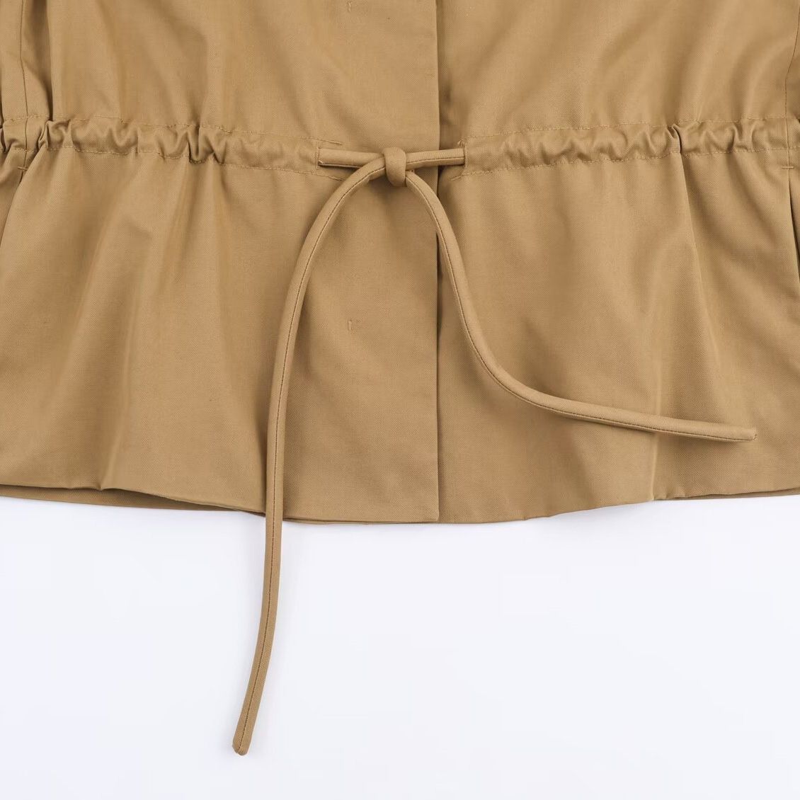 Parka courte pour femme, taille ajustable KUN-00296