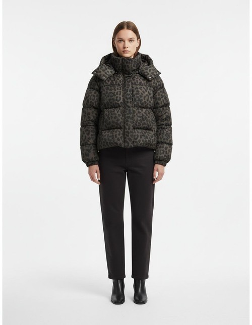 Leopard Print Padded Cotton Jacket - Classic Fashion KUN-00018