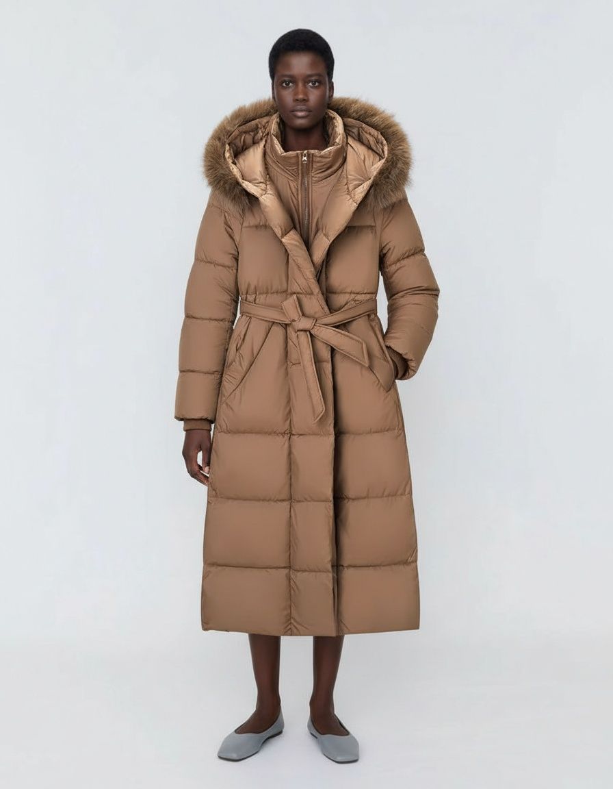 Women's Padded Long Coat Classic Fashion KUN-00020