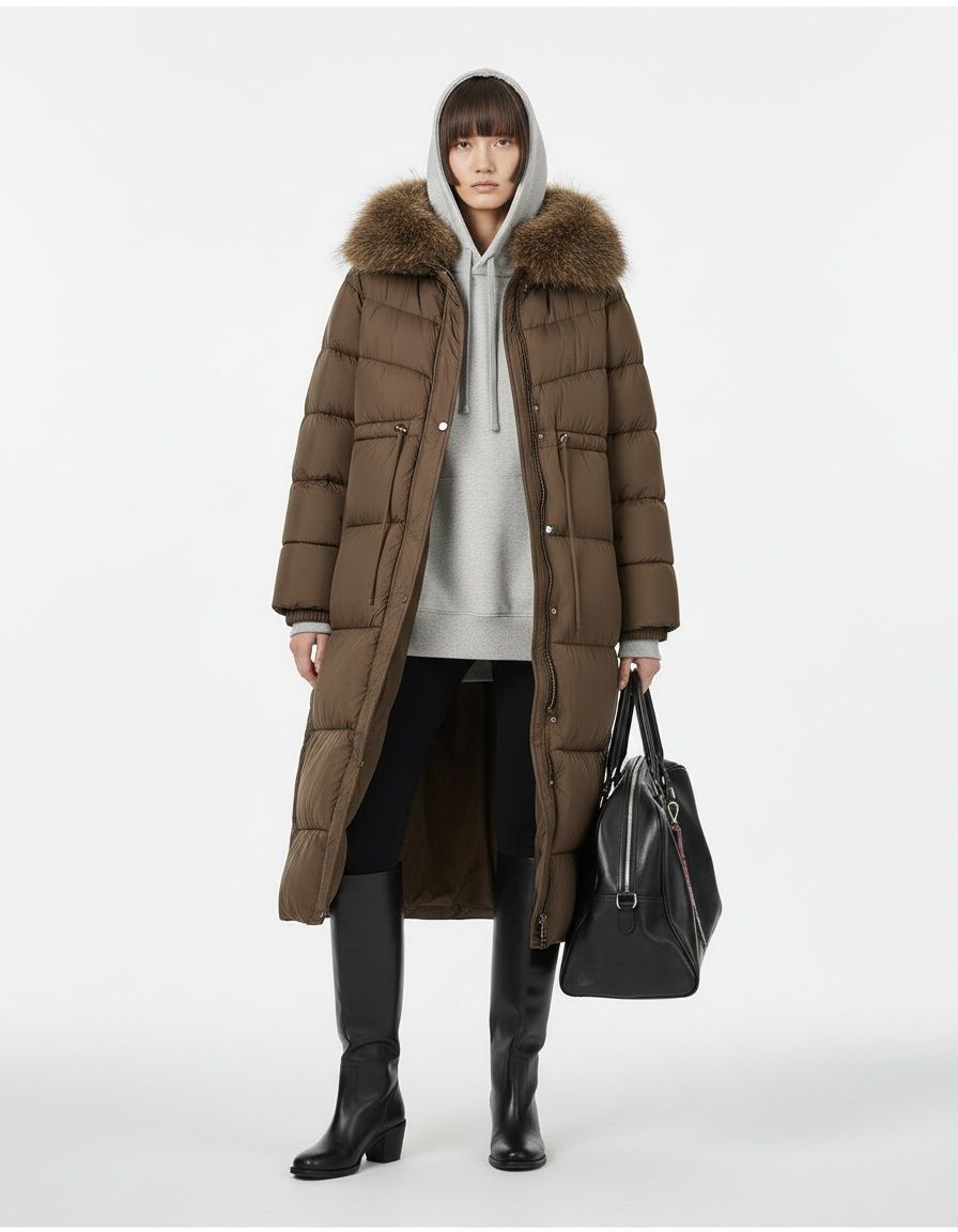 Women's Long Padded Cotton Coat - European Style Fashion KUN-00022