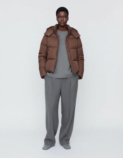 Hooded Cotton Jacket Women's Classic Fashion Outwear KUN-00035