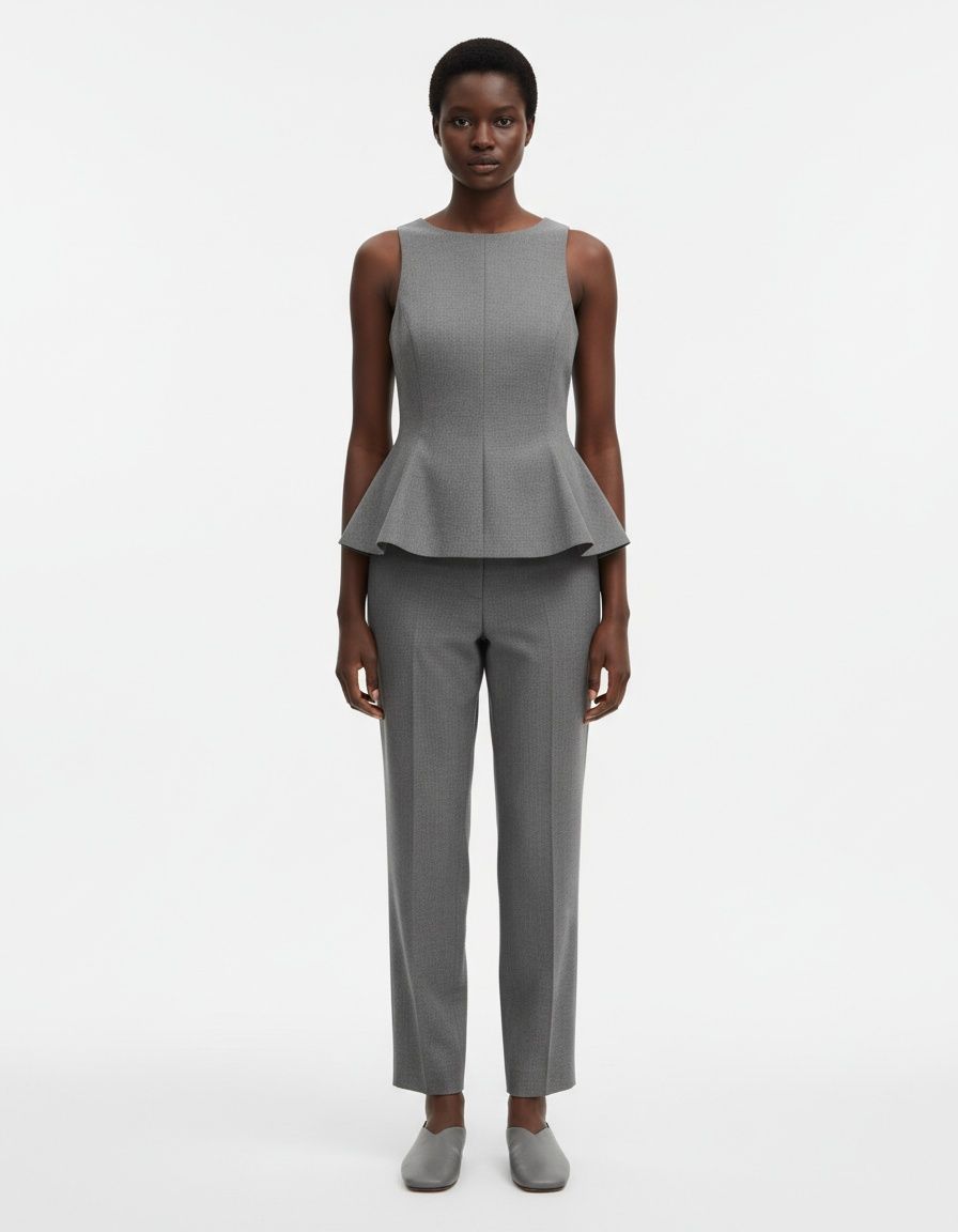 Jupe courte à ourlet orné d'un nœud papillon, haut KUN-00004