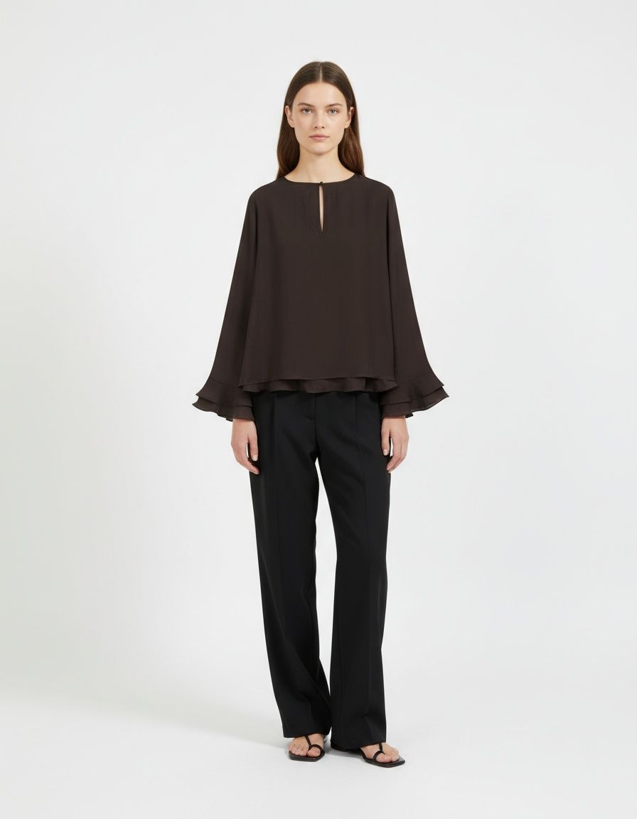 Top a strati da donna - Elegante e di tendenza KUN-00023