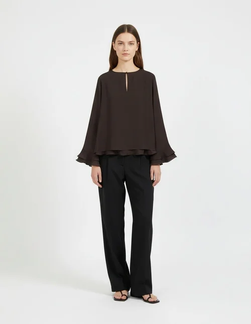 Dames top met laagjes - Stijlvol & Trendy KUN-00023