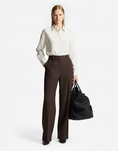 Camicetta da donna con fiocco al collo, vestibilità ampia, alla moda KUN-00076