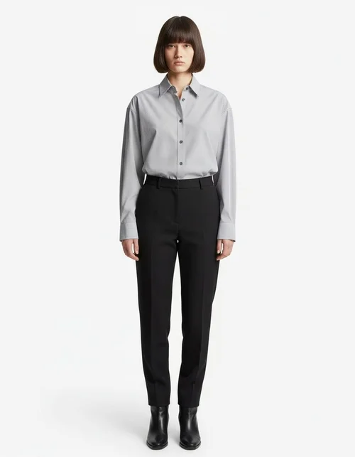 Camicia a righe da donna, blusa trendy e versatile KUN-00090