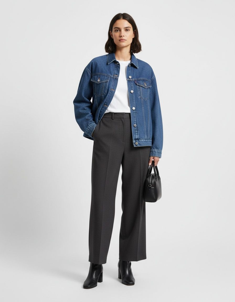 Camicia in denim - Top da donna in stile western, trendy e versatile KUN-00099