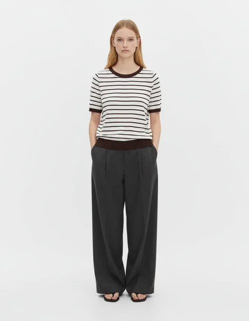 Top in maglia basic chic stile europeo KUN-00001