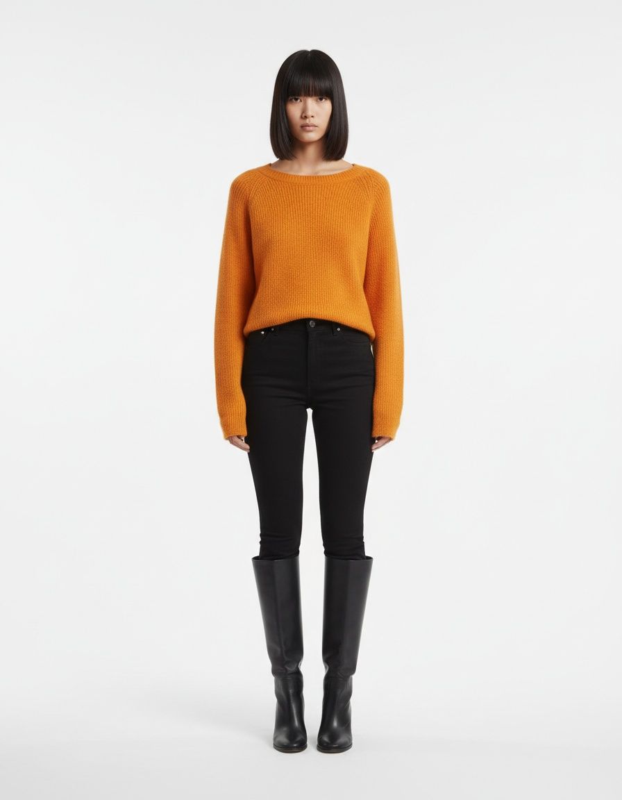 Knit Top Back Tie Sweater - Stylish European Style KUN-00011