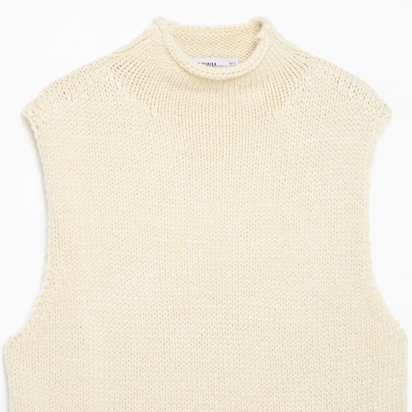 Gilet en maille - Haut asymétrique sans manches élégant pour femme KUN-00013