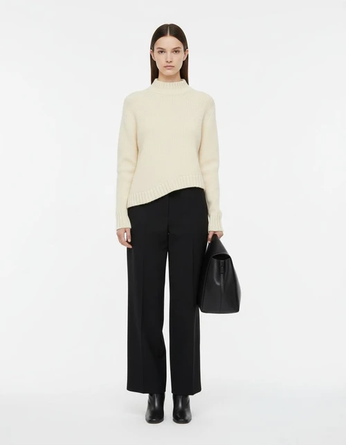 Knit Vest - Women's Stylish Asymmetric Sleeveless Top KUN-00013