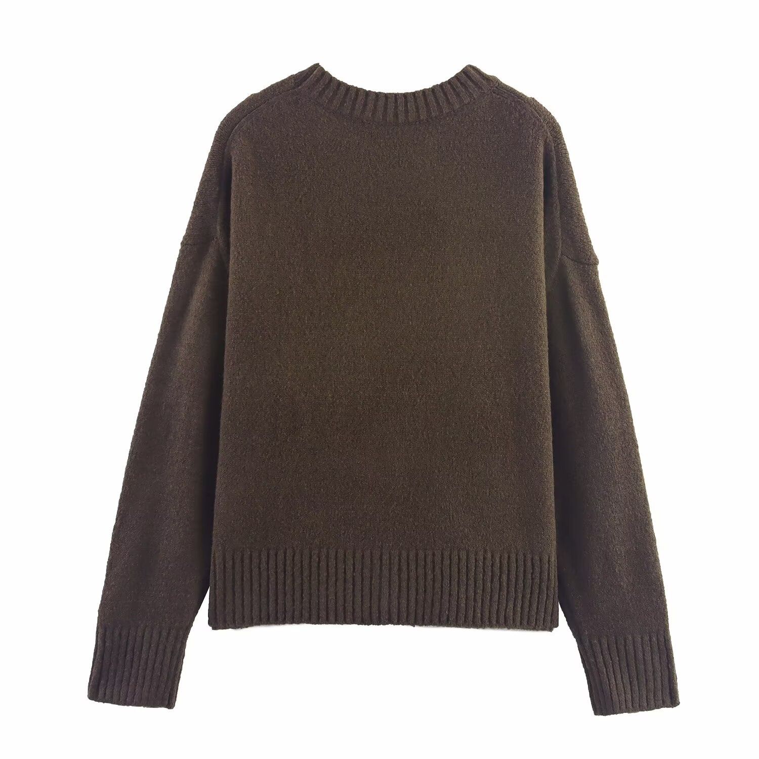 Knit Top Vintage Relaxed Fit Comfortable Sweater KUN-00021