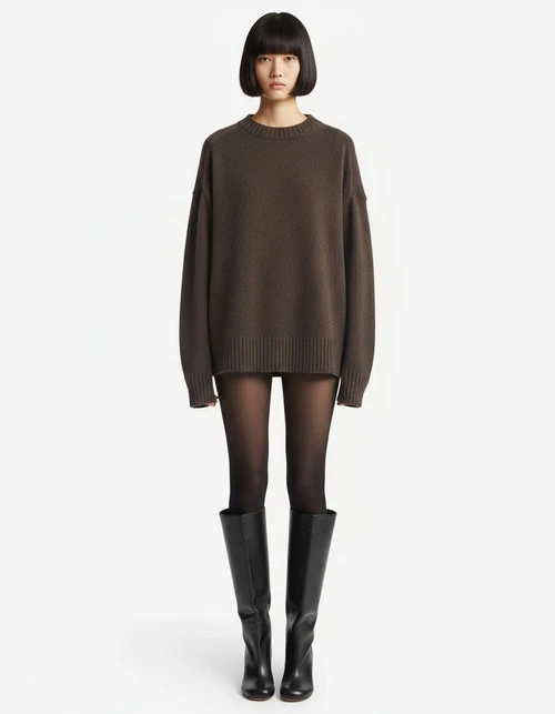 Knit Top Vintage Relaxed Fit Comfortable Sweater KUN-00021