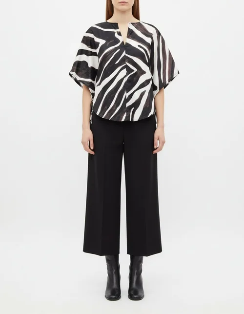 Animal Print Top - Stylish European Style Blouse KUN-00014