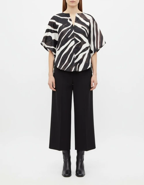 Animal Print Top - Stylish European Style Blouse KUN-00014