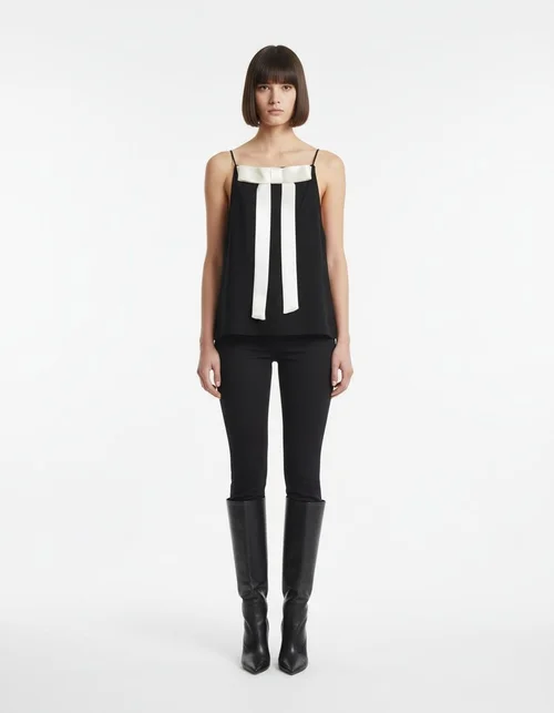 Top da donna con fiocco sulla schiena - Elegante stile europeo KUN-00006