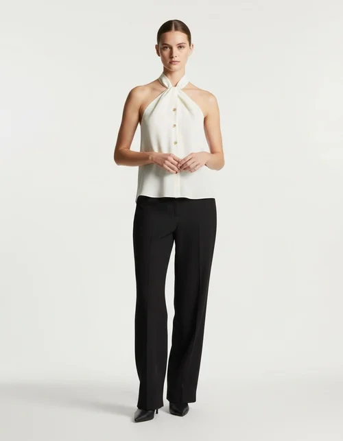 Top a canotta da donna, chic e versatile, modello KUN-00010