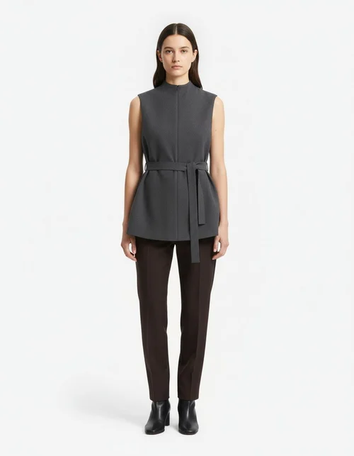 Canotta in maglia senza maniche con bottoni - Chic e alla moda KUN-00018