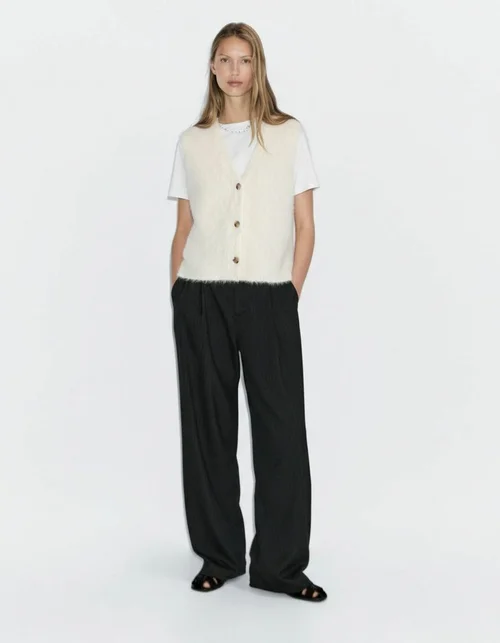 Gilet in maglia senza maniche - Cardigan elegante e di tendenza KUN-00022